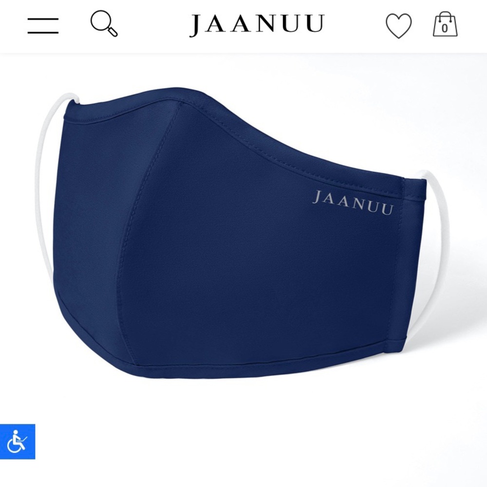 Jaanuu Face Masks. Navy (Estate Blue). Pack of 5.